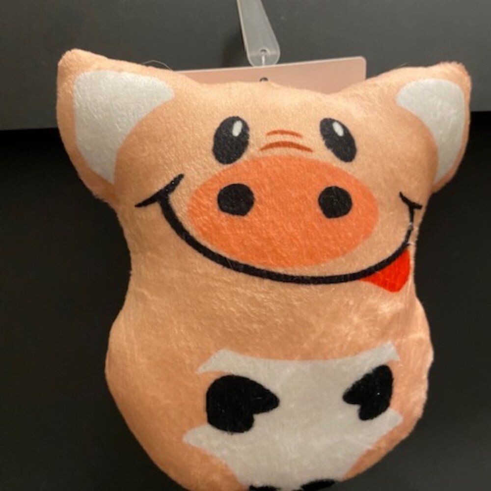 Pig PLUSH DOG Toy With Its Tongue Out